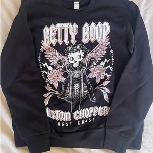Betty Boop Custom Chopper Sweatshirt